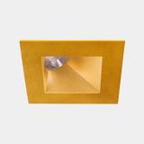 Downlight Play Deco Asymmetrical Square Fixed 6.4W LED neutral-white 4000K CRI 90 48.2º Gold/Gold IP54 585lm