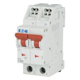 Miniature circuit breaker (MCB) with plug-in terminal, 4 A, 2p, characteristic: B