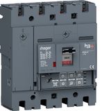 Moulded Case Circuit Breaker h3+ P250 LSI 4P4D N0-50-100% 250A 70kA FT