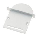 Profile end cap CLI round with longhole incl. Screws