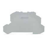 End and intermediate plate 1 mm thick gray