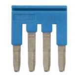 Short bar for terminal blocks 2.5 mmÂ² push-in plus models, 4 poles, bl XW5T0142D