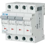 Miniature circuit breaker (MCB), 20 A, 3p+N, characteristic: B