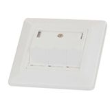 Outlet empty 3 modules (SFA)(SFB), 80x80mm, angled, RAL9010