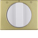 Centre plate rotary knob rotary switch blinds, Berker Arsys gold, meta