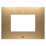 EGO SMART PLATE - IN PAINTED TECHNOPOLYMER - 3 MODULES - GOLD - CHORUSMART