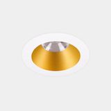 Downlight Play Deco Symmetrical Round Fixed 17.7W LED warm-white 3000K CRI 90 21.2º ON-OFF White/Gold IP54 1565lm