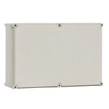 Polyester case with cover, grey, 270x180x171mm