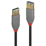 3m USB 3.2 Type A Extension Cable, 5Gbps, Anthra Line USB Type A male to A female