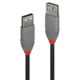 0.5m USB 2.0 Type A Extension Cable, Anthra Line USB Type A Male to A Female