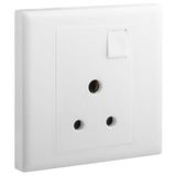 Eloe 1 gang BS 5a single pole switched socket