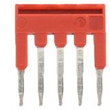 5-pole conn. comb 3.5 mm, red