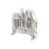 D4/6,ADO,4, TERMINAL BLOCK, FEED THROUGH ADO, SCREW CLAMP, GREY, 6X45X41MM