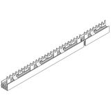 Busbar fork, 18mm, 4-pol. 10mmý, 1m, no break out version