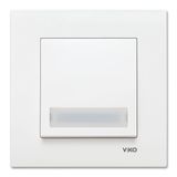 Karre-Meridian White Illuminated Labeled Buzzer Switch