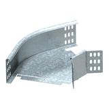 RB 45 810 FS  Bend 45°, horizontal, with angle coupling, 85x100, Steel, St, strip galvanized, DIN EN 10346