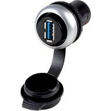 Bulkhead interface, USB 3.0 socket, Type A, Bezel: titanium