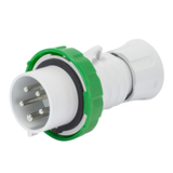 STRAIGHT PLUG HP - IP66/IP67/IP68/IP69 - 3P+N+E 32A >50V 100-300HZ - GREEN - 10H - SCREW WIRING