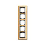 1725-836-500 Cover Frame Busch-dynasty® polished brass decor ivory white