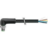 M12 Power male 90° K-cod. with cable PUR 5x2.5 bk UL/CSA+drag ch. 10m