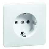 SCHUKO socket with clamp terminals, white D 80.6511 W