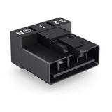 Plug for PCBs angled 5-pole black