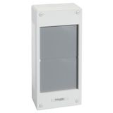 Pragma interface - for surface enclosure - 2 x 13 or 18 modules - without door