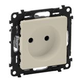 2P socket with shutters Valena Life - 16 A - 250 V~ - with cover plate - ivory