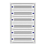 Modular chassis 2-18K flat, 6-rows, depth 100 mm