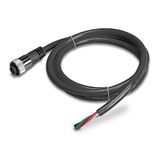 MB-Power-cable, IP67, 5 m, 4 pole, Prefabricated on one side with 7/8z straight socket