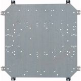Pre-drilled mounting plate, CI44-enclosure