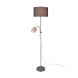 Owen floor lamp E27+E14 grey