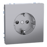 SCHUKO socket, plug-in terminals, stainless steel, system design