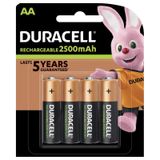 DURACELL Rechargeable HR6 AA 2500mAh BL4