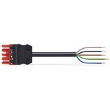 pre-assembled connecting cable;Eca;Socket/open-ended;red