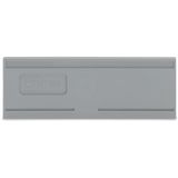 Separator plate 2 mm thick oversized gray