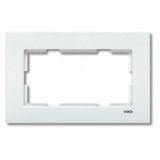 Karre Accessory White Two Gang Flush Mounted Frame