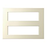 Cover frame 2x7M, ivory