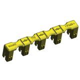 Lockout cap for plugs 5-pole yellow