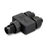 SmartWire-DT splitter IP67, from M12 plug to two M12 sockets, pin 4
