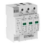 V20-C 3PHFS-600 SurgeController V20 three-pole for PV systems + RS 600V DC