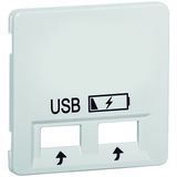 centraalplaat USB charger,alu