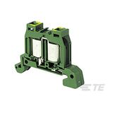 DS2,5/8,P,ADO, TERMINAL BLOCK, MINIBLOCK, GREEN.YELLOW, 8X49X28MM