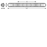 Weather-proof luminaires Nextrema Lens Anthracite ET 38W 6200lm Wide (W) IP66 IK04 3 SDCM 6631040