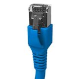 Patchcord RJ45 shielded Cat.6a 10GB, LS0H, blue,   10.0m