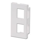 Dual Snap-in Block, 4 Pack Dual Block for use with our Keystone Modules and Modular AV Face Plates!