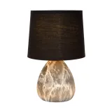 Lucide MARMO - Table lamp - Ø 16 cm - 1xE14 - Black