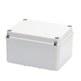 JUNCTION BOX WITH HIGH CAPACITY BOTTOM AND PLAIN SCREWED LID - IP56 - INTERNAL DIMENSIONS 190X140X110 - SMOOTH WALLS - GREY RAL 7035