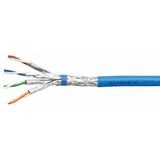 S/FTP Cable Cat.7, 4x2xAWG23/1, 1.200Mhz, LS0H, Dca 30% blue
