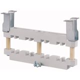 Busbar support (complete) for 2x 60x10mm